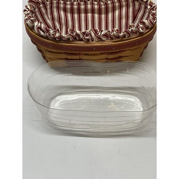 Longaberger 1995 Sweetheart Series Be Mine Oval Basket With Liner And Protector - Picture 5 of 6